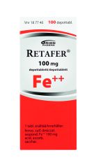 RETAFER depottabletti 100 mg 100 fol